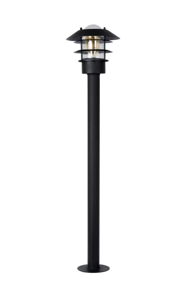 Lucide ZICO - Lanterne / lampadaire exterieur Extérieur - Ø 21,8 cm - 1xE27 - IP44 - Noir - éteint